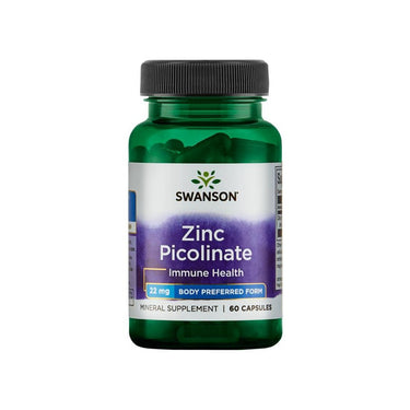 Swanson's Zinc Picolinate 22 mg, available in a 60-capsule bottle, is expertly designed to support a healthy immune system.